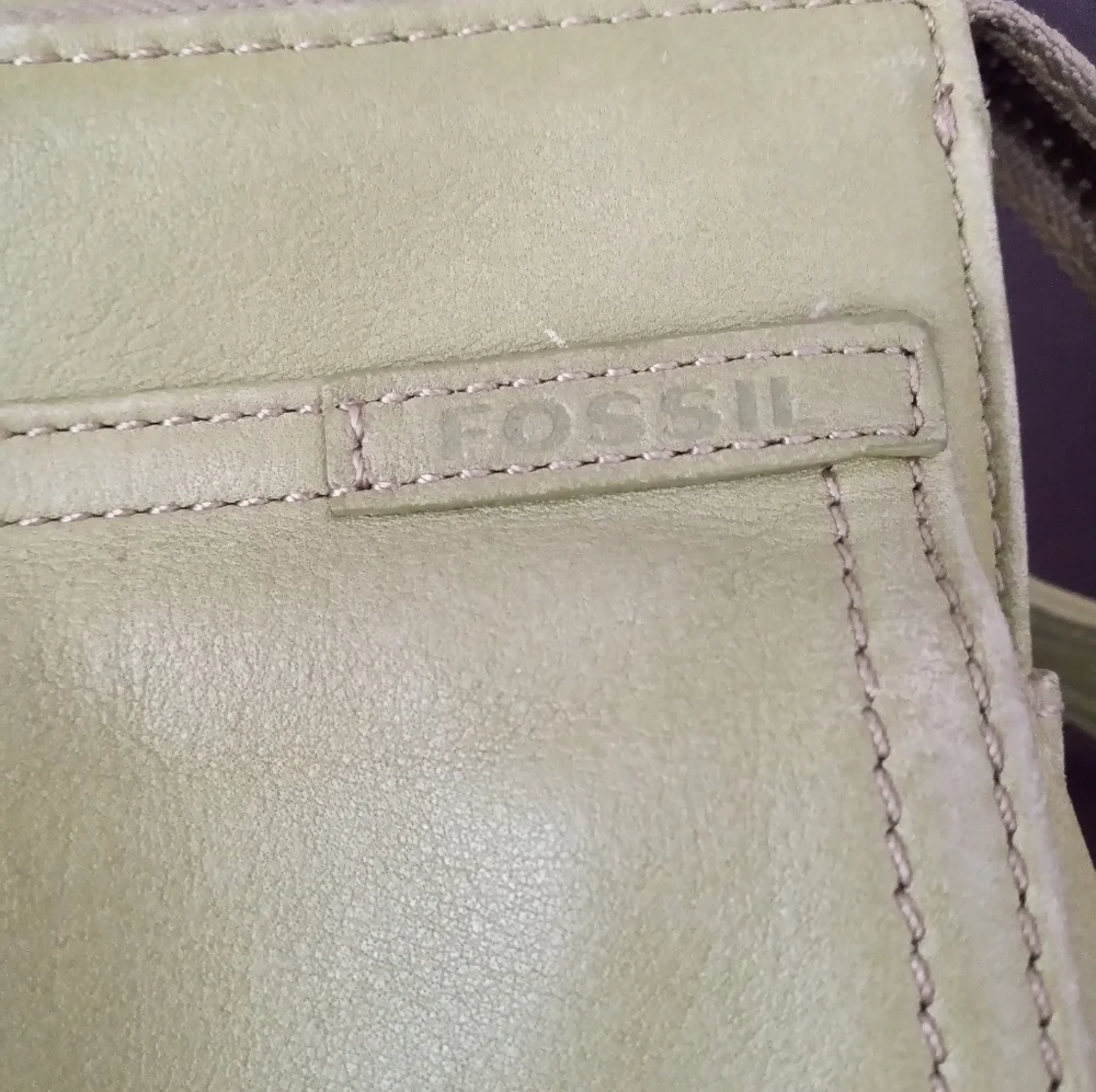 Fossil Women's Shoulder Bag Leather Vintage Green Size Small - Picture 7 of 14